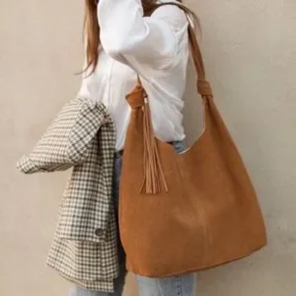 Azaria Margot Suede Tote
